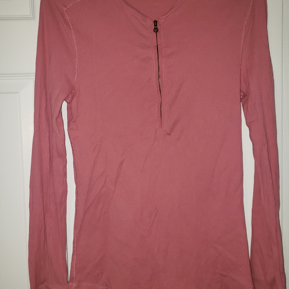 Ralph Lauren rose pink long sleeve
